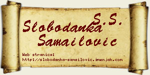 Slobodanka Samailović vizit kartica